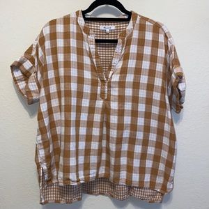 Madewell Lakeline popover shirt blouse L